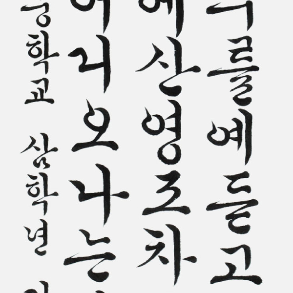김가현 경남함양여자중학교 3학년 35×135cm